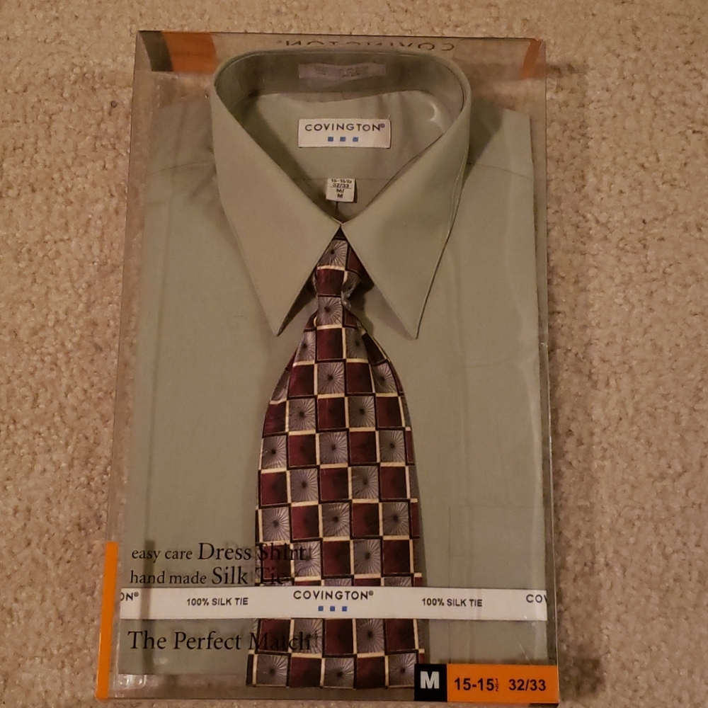 Brand new Covington dress shirt with tie
